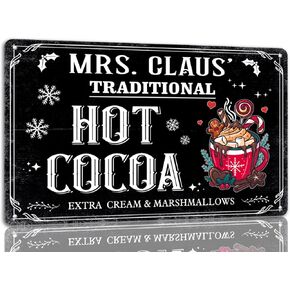 Always Fresh Gingerbread Bakery Tin Sign Funny Christmas Metal Signs Retro Santa Sign Christmas Wall Art Decor For Home Cafe Shop 8x12 Inch