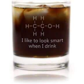 Funny Chemistry of Alcohol Engraved Glass (Wine Glass)