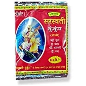 Saraswati Natural Laal Kumkum Roli Sindoor for Tilak Puja Pooja
