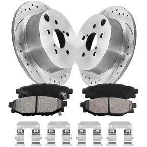 Brakes Pads and Rotors Kit Front Automotive Replacement Brake Kits Fit for 2017 2018 2019 2020 Hyun Elantra| 280mm(11in)-Geometed