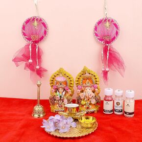 SATVIK Shubh Labh Toran Bandarwal Bandhanwar Door Hanging for Mandir Pooja Room Home Diwali Decoration Items - Diwali Gifts - Diwali Decor Items