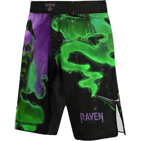 Raven Fightwear Men's The Djinn MMA Shorts BJJ Black