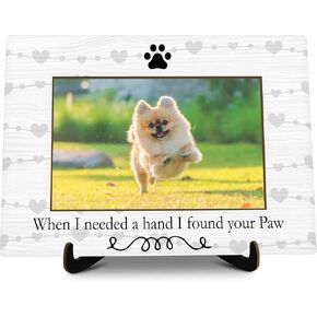 Pet Memorial Picture Frame Gift, When Tomorrow Starts Without Me Pet Memory Photo Frame Gift, Loss of Dog Cat Sympathy Gifts, Dog Cat Remembrance Picture Frame -13