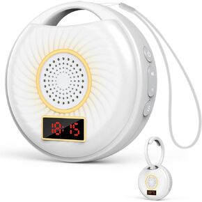 Portable Sleep Sound Machine with 10 Soothing Sounds,Clock&Timer&Dimmable Night Light,Rechargeable White Noise Machine for Baby,Adults, Home, Office, Travel,Sound Therapy