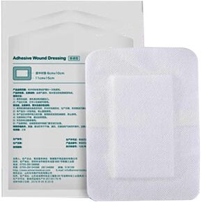 Bordered Gauze Dressing 60 Count, 4.4" x 6" Sterile Individually Wrapped Gauze Pads with Water-Resistant, Soft and Breathable Medical Wound Dressing for First Aid and Home