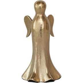 Creative Co-Op Cast Aluminum Angel Decor, Gold Finish