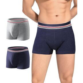 Washable Incontinence Underwear for Men with Front Absorbent Urine 80ml Mens Incontinence Underwear Waterproof Leak Proof Underwear for Men Reusable Incontinence Boxer Briefs 2 Pack, X-Large