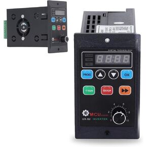 Mini Variable Frequency Drive Controller, 176‑264V Input Single Phase to 0‑220V Output 3 Phase Converter, VFD Inverter for Motors,Pumps, Automated Machine Tools