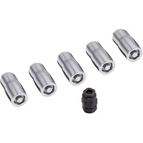 Rugged Ridge | Wheel Lock Nut Set, 5 Nuts With Key, Chrome, M14-1.5 | 16715.31