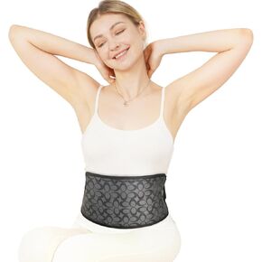 UTK Cordless Far Infrared Heating Pad for Back Pain Relief, Wireless Heating Belt for Waist, Lumbar, Abdomen, Electric 3 Heat Settings Up to 149℉,Natural Jade for Lower Back Pain Relief