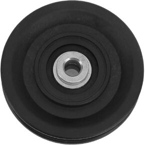 Roller Bearing, Nylon Pulley Wheel Gym Pulley, 6203RS Nylon Pulley Rolling Bearing 0.4in Inner Hole Diameter 3.5in for Ladder for DIY Home Projects