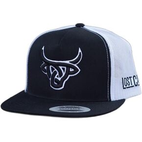 LOST CALF Zika White Black Logo - Hats Cap