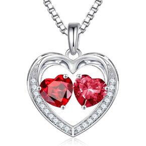 Iefil Christmas Gifts for Women Wife-Christmas-Gifts-Ideas 925 Sterling Silver Necklace Anniversary-Birthday-Gifts-Mom Daughter Girlfriend Mothers Day Gifts for Women Valentines Day Gifts for Her