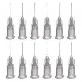 uxcell Industrial Blunt Tip Dispensing Needle with Luer Lock for Liquid Glue Gun, 26G 1/2", 20 Pcs (Light Brown)