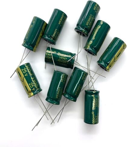 20 قطعة 25 فولت 3300 فائق التوهج 25 فولت 3300mfd 105c الألومنيوم مُكثَّف كهربائيًا 13 × 25 مللي متر in Kuwait