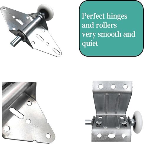 Garage Door Hinges and Rollers Tune up kit,Garage Door Parts and Hardware kit,Track Wheels Replacement,Hinge Repair System for 16' x 8' Or 18' x 8' Doors in Saudi Arabia