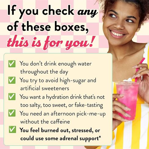 Legendairy Milk She’s Thirsty Hydration Packets | Cortisol Supplement for Stress Relief & Adrenal Support | Coconut Water Electrolytes Powder, Strawberry Lemonade, No Sugar Added 18 ct in Saudi Arabia