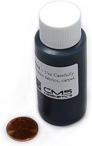 CMS MAGNETICS - (1oz Kit) Ferrofluid Science Experiment Kit for Education in Magnetism - Includes: 1 Fluid Ounce (29.5mL) Bottle of Ferrofluid, Gloves, Pipette, Petri Dishes in Kuwait