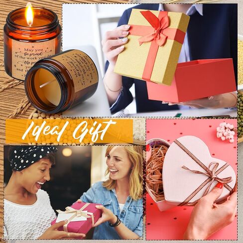 MTLEE 24 Pcs Thank You Candles 3.5 oz Candles Christmas Gift Employee Appreciation Gifts Proud of You Graduation Gifts Inspirational Jar Candles for Teacher Coworker Nurse Mom(Stylish Style) in Kuwait