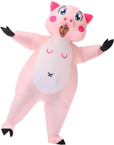 Clown Inflatable Costume Clown Blow Up Suit Party Game Clown Costume Cosplay Fancy Costume Jumpsuit (Upend Clown) in Kuwait