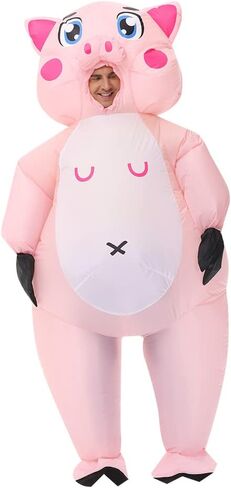 Clown Inflatable Costume Clown Blow Up Suit Party Game Clown Costume Cosplay Fancy Costume Jumpsuit (Upend Clown) in Kuwait