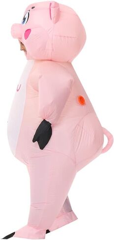 Clown Inflatable Costume Clown Blow Up Suit Party Game Clown Costume Cosplay Fancy Costume Jumpsuit (Upend Clown) in Kuwait