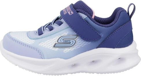 Skechers Girls SOLA Glow Sneaker, Grey/LightPink, 10 Toddler in Saudi Arabia