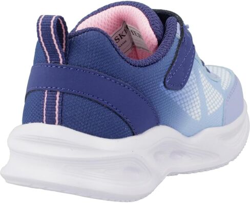 Skechers Girls SOLA Glow Sneaker, Grey/LightPink, 10 Toddler in Saudi Arabia