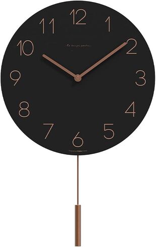 mooas Wooden Frame Flatwood Wall Clock,12" Wood Wall Clock Non-Ticking Sweep Movement Decorative Wall Clock Battery Operated Wall Clock for Home Living Room Kitchen Bedroom Office School (Light Brown) in Saudi Arabia