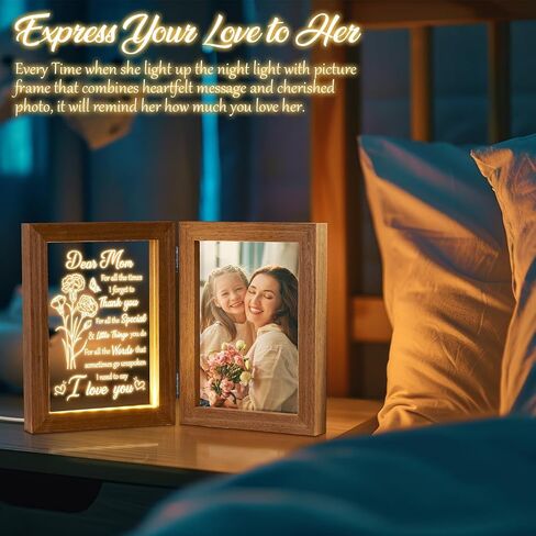 Father's Day Gifts from Daughter Son Kids Wife Dad Gifts for Dad Who Wants Nothing Best Dad Gift - Night Light with Dad Picture Frame for 5x7 Photos Gifts for New Dad Step Dad Bonus Dad Birthday Gifts in Saudi Arabia