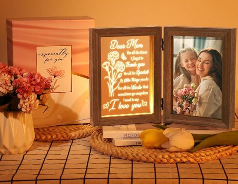 Father's Day Gifts from Daughter Son Kids Wife Dad Gifts for Dad Who Wants Nothing Best Dad Gift - Night Light with Dad Picture Frame for 5x7 Photos Gifts for New Dad Step Dad Bonus Dad Birthday Gifts in Saudi Arabia
