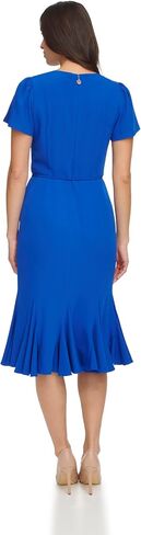 Tommy Hilfiger Women's Stretch Fabric Trumpet Skirt Self-tie Belt Dress in Saudi Arabia