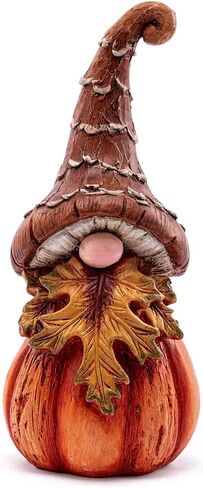 Napco Miniature Indoor Tabletop Figurine Statue 7.75 x 3 Inch Resin, Tall Fall Leaf Gnome in Saudi Arabia
