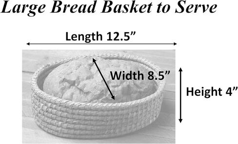 Bread Warmer Basket with Stone - Bread Baskets for Serving Tortilla, Sourdough, House Warming Gifts New Home, Terracotta, Bakers Gift for Kitchen, Bread Maker Women, Men, Birthday, Hostess Farmhouse in Saudi Arabia