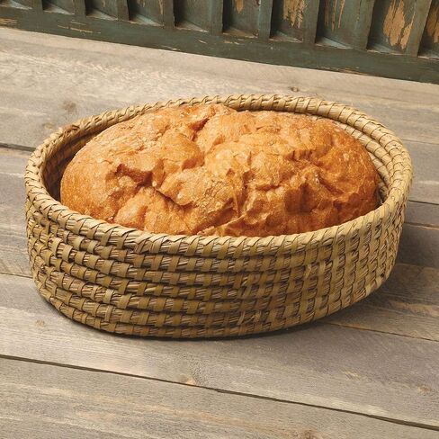 Bread Warmer Basket with Stone - Bread Baskets for Serving Tortilla, Sourdough, House Warming Gifts New Home, Terracotta, Bakers Gift for Kitchen, Bread Maker Women, Men, Birthday, Hostess Farmhouse in Saudi Arabia