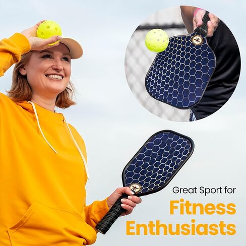 Pickleball Paddles Set of 2, Carbon Fiber Pickleball Paddles, USAPA Approved Manufacturer - Pickleball Rackets - Indoor Outdoor Pickleball Set, Pickleball Paddles for Men and Women in Saudi Arabia