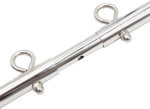 Stainless Steel Silver Adjustable Pilates Bar Set Sports Aid Training Fitness Gear (Silver A) in Saudi Arabia