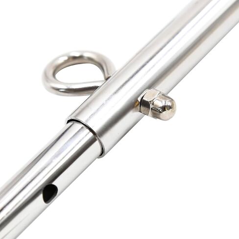 Stainless Steel Silver Adjustable Pilates Bar Set Sports Aid Training Fitness Gear (Silver A) in Saudi Arabia