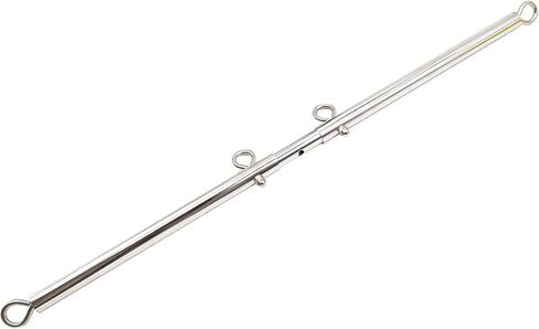 Stainless Steel Silver Adjustable Pilates Bar Set Sports Aid Training Fitness Gear (Silver A) in Saudi Arabia
