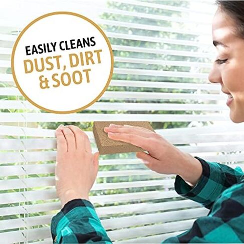 Dry Cleaning Soot Eraser Sponge 36 Pack- Pet Hair, Smoke, Soot, Dust and Dirt Remover, Dry Cleaning Sponge, soot Sponge, Chemical Sponge (36-3x6x1.5) Natural Latex Rubber Made in The USA in Kuwait