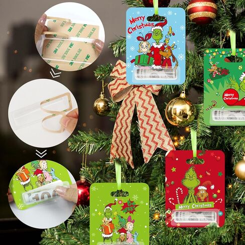 ALODNY 12 حزمة من حوامل أموال عيد الميلاد للهدايا النقدية، حاملات أموال بطاقات عيد الميلاد الحلي لتزيين شجرة عيد الميلاد المعلقة in Kuwait