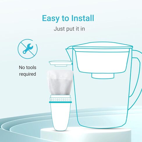 بديل AQUA CREST لفلتر Brita® القابل لإعادة الملء، نظام تنقية المياه القابل لإعادة الملء من Brita®، بلاستيك أقل، يستبدل 1800 زجاجة مياه بلاستيكية سنويًا، 3 مرشحات in Kuwait