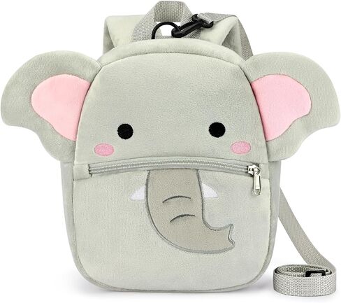 mibasies Toddler Backpacks for Girls 2-4: Plush Backpack -3D Animal Cartoon Mini Travel Bag -10 inch Toddler Backpack Leash in Saudi Arabia