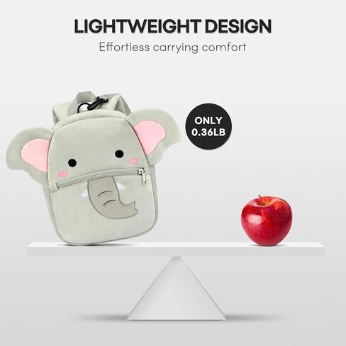 mibasies Toddler Backpacks for Girls 2-4: Plush Backpack -3D Animal Cartoon Mini Travel Bag -10 inch Toddler Backpack Leash in Saudi Arabia