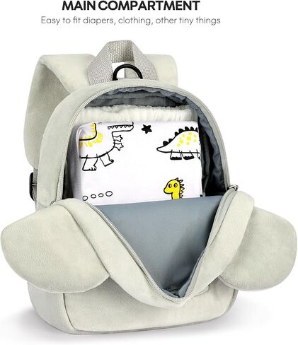 mibasies Toddler Backpacks for Girls 2-4: Plush Backpack -3D Animal Cartoon Mini Travel Bag -10 inch Toddler Backpack Leash in Saudi Arabia