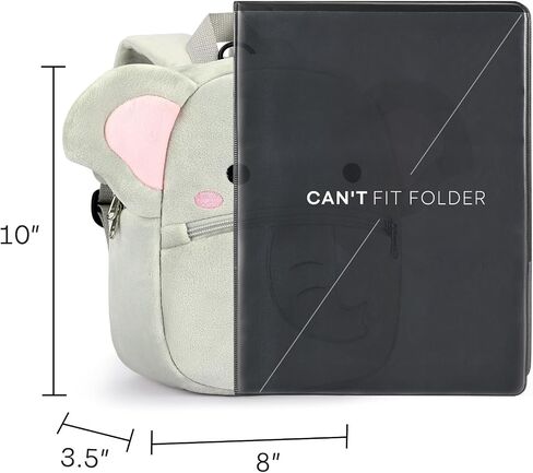 mibasies Toddler Backpacks for Girls 2-4: Plush Backpack -3D Animal Cartoon Mini Travel Bag -10 inch Toddler Backpack Leash in Saudi Arabia