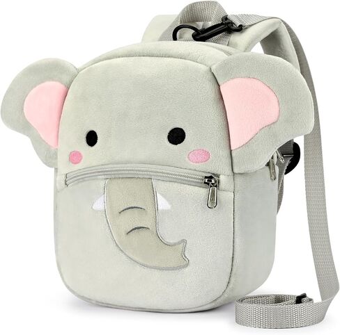 mibasies Toddler Backpacks for Girls 2-4: Plush Backpack -3D Animal Cartoon Mini Travel Bag -10 inch Toddler Backpack Leash in Saudi Arabia