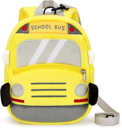 mibasies Toddler Backpacks for Girls 2-4: Cute Butterfly Plush Backpack -3D Animal Cartoon Mini Travel Bag -10 inch Backpack Leash for Toddlers 1-3 in Kuwait