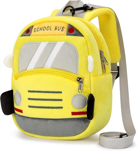 mibasies Toddler Backpacks for Girls 2-4: Cute Butterfly Plush Backpack -3D Animal Cartoon Mini Travel Bag -10 inch Backpack Leash for Toddlers 1-3 in Kuwait