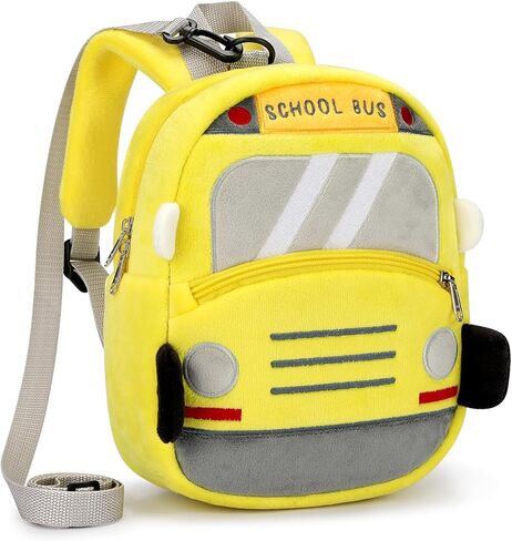 mibasies Toddler Backpacks for Girls 2-4: Cute Butterfly Plush Backpack -3D Animal Cartoon Mini Travel Bag -10 inch Backpack Leash for Toddlers 1-3 in Kuwait